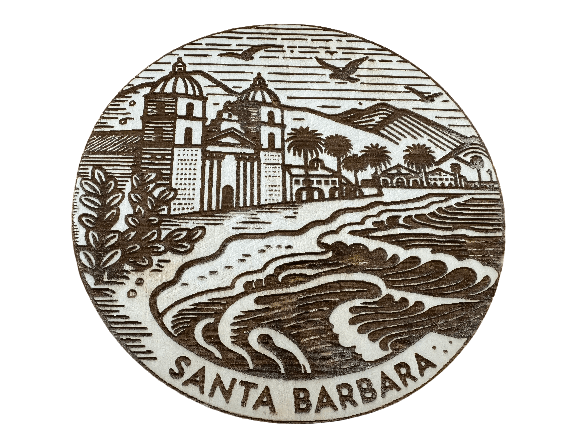 Santa Barbara Ornament