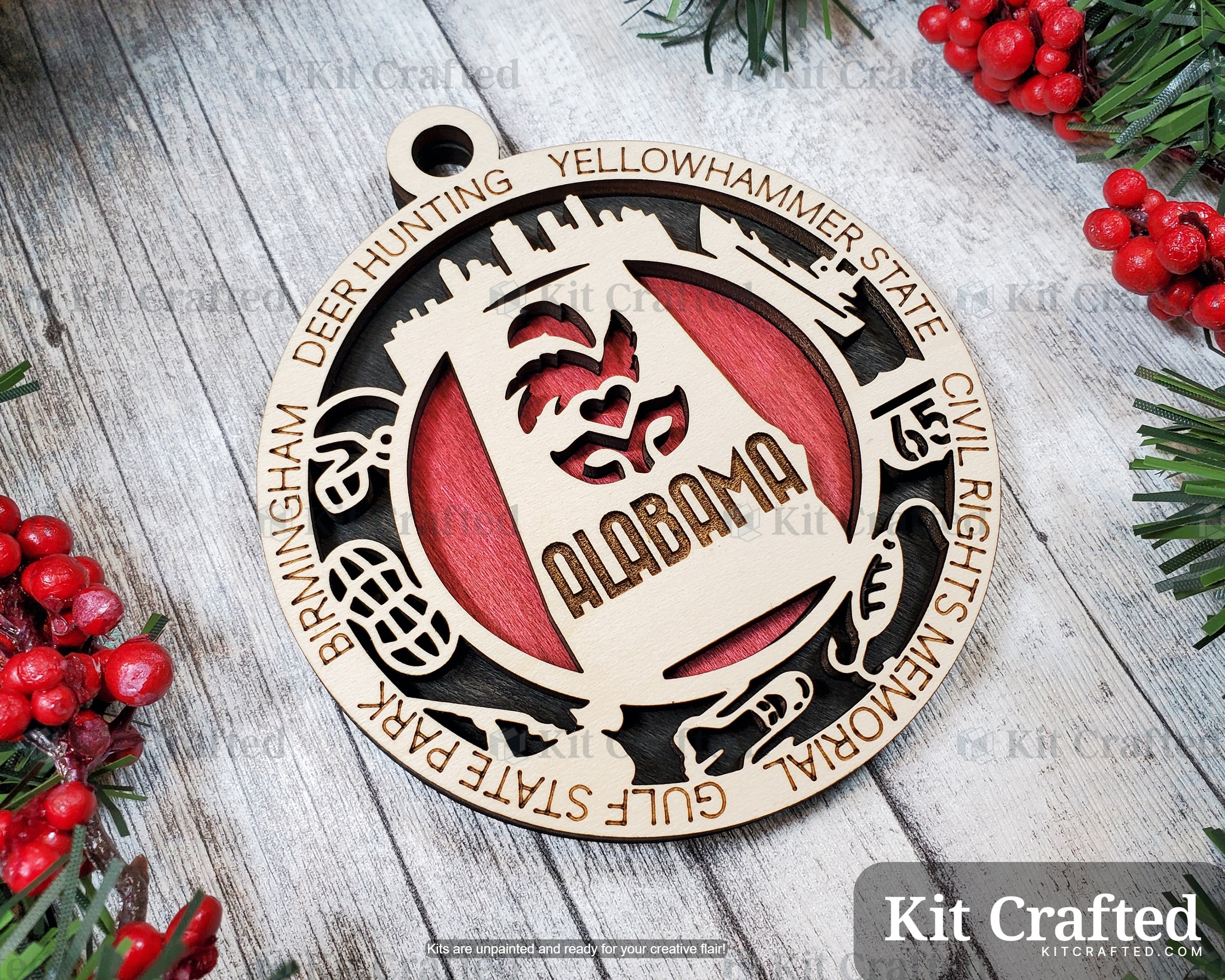 Alabama State Ornament