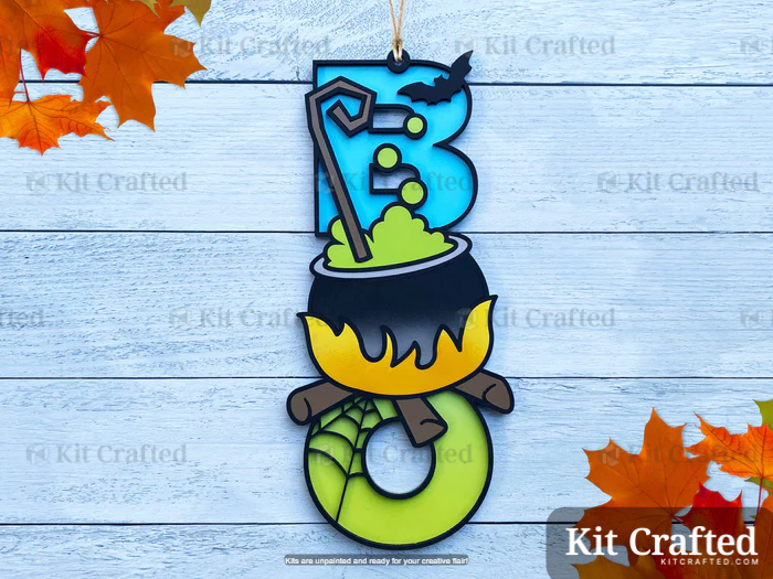 Caldron - Halloween Boo Sign