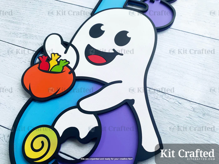 Trick or Treat Ghost - Halloween Boo Sign