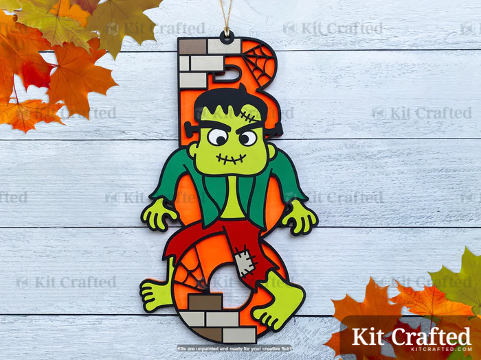 Frankenstein - Halloween Boo Sign
