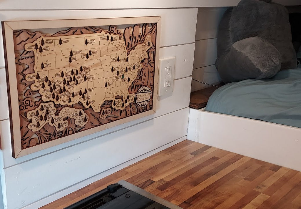 National Park Travel Map - Tree Tracker