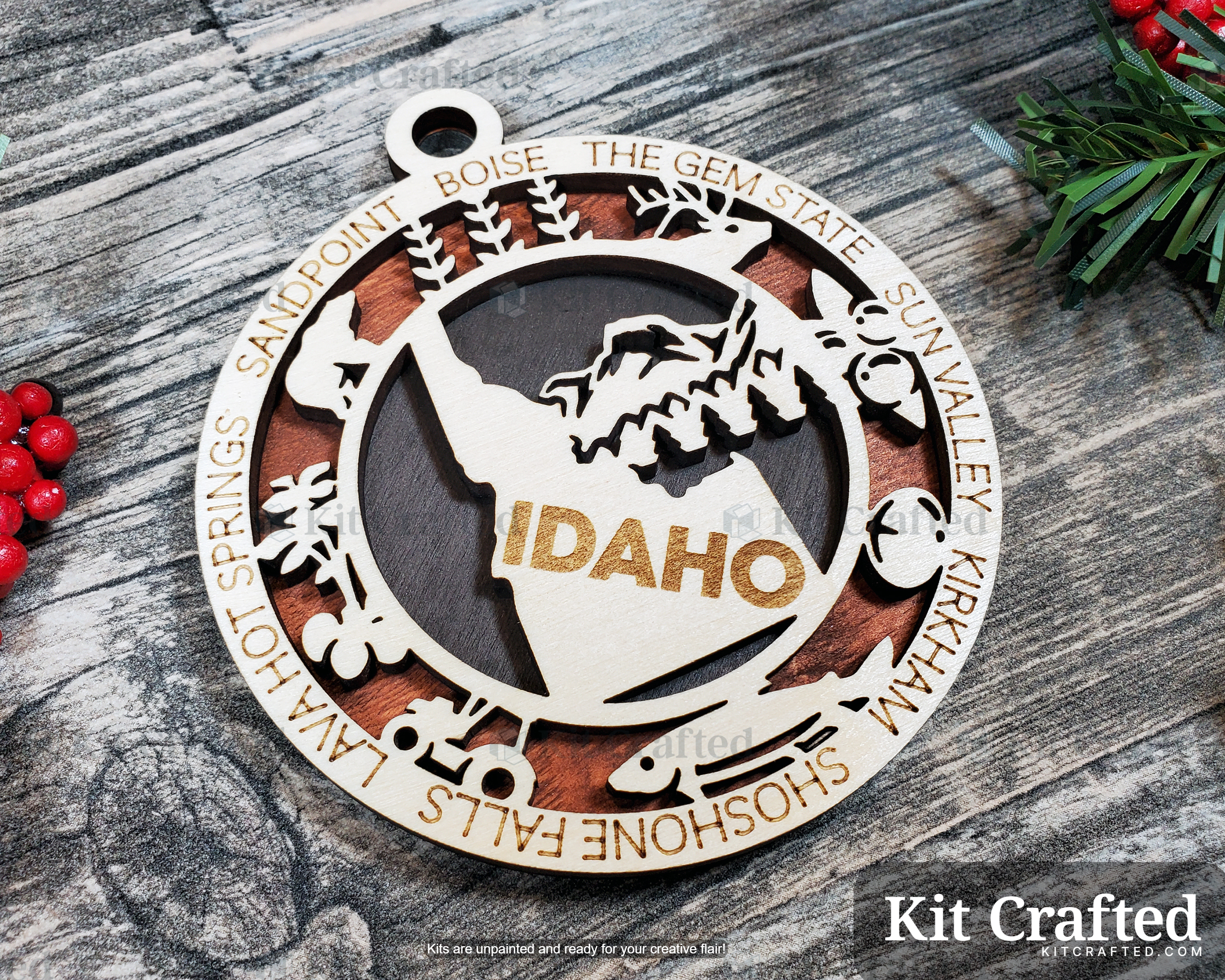 Idaho State Ornament
