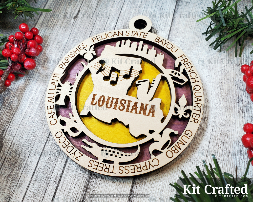 Louisiana State Ornament