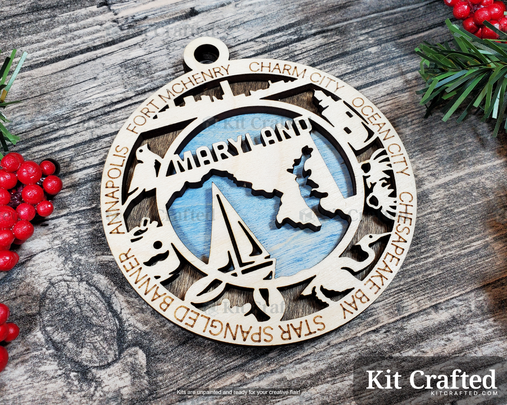 Maryland State Ornament