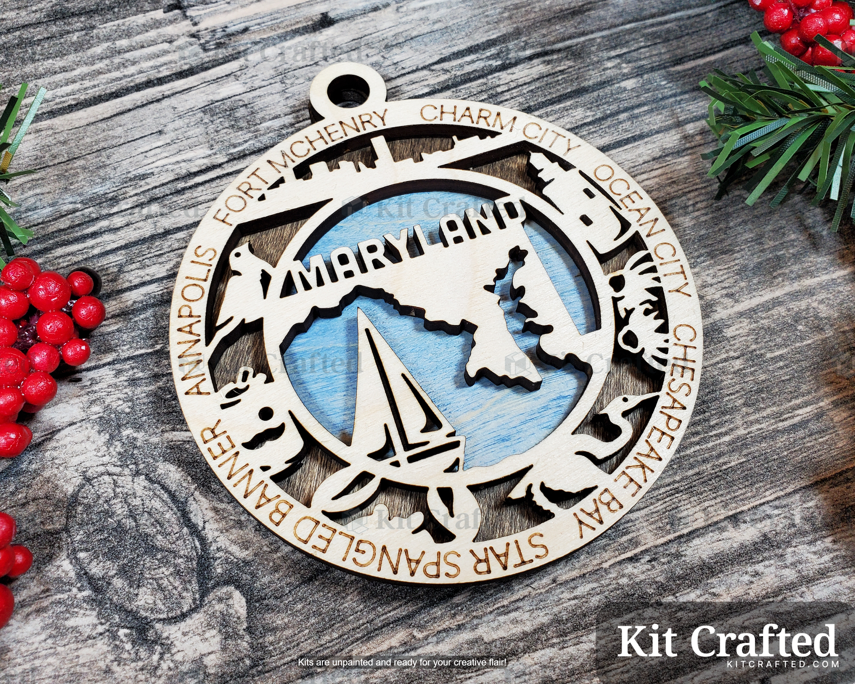 Maryland State Ornament